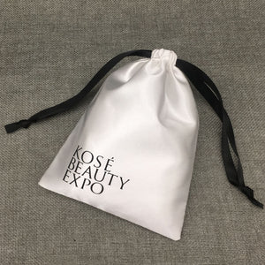 Custom satin wig pouches with logo for hair packaging